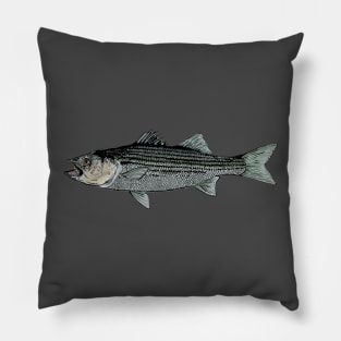 Striped bass Pillow