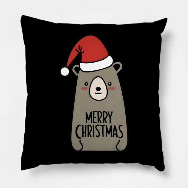 Bear Christmas Pillow by NomiCrafts