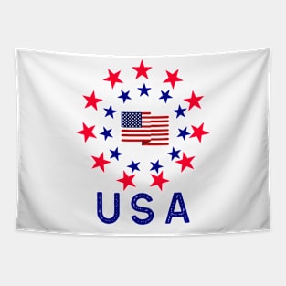 USA PATRIOTIC Fourth Of July Celebration Tapestry