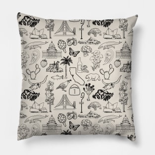 California State Pictures All-Over Print Pillow