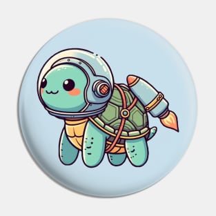 Jetpack Turtle Pin