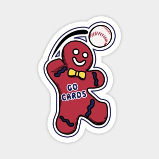 St Louis Cardinals Gingerbread Man Magnet