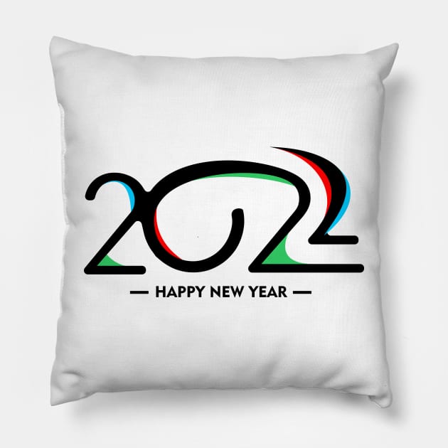 2022 New Year Pillow by Mako Design 