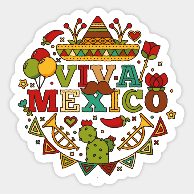 Viva Mexico' Sticker