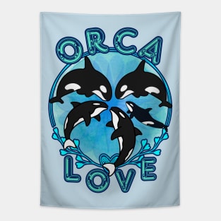 Orca Love Tapestry