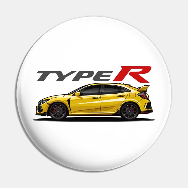 Civic Type R (Yellow Claw) Pin by Jiooji Project