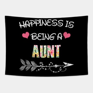 Happiness is being aunt floral gift Tapestry