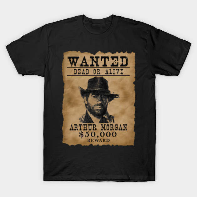 Red Dead Redemption Arthur Morgan Wanted Poster Red Dead