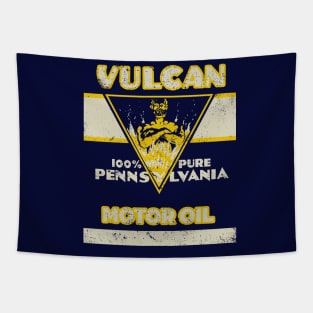 Vintage Vulcan Motor Oil Tapestry