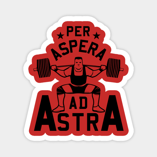 Per aspera ad astra Magnet by Tshirt matters