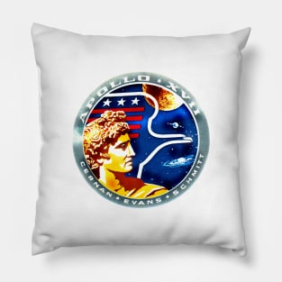 apollo 17 moon mission art Pillow