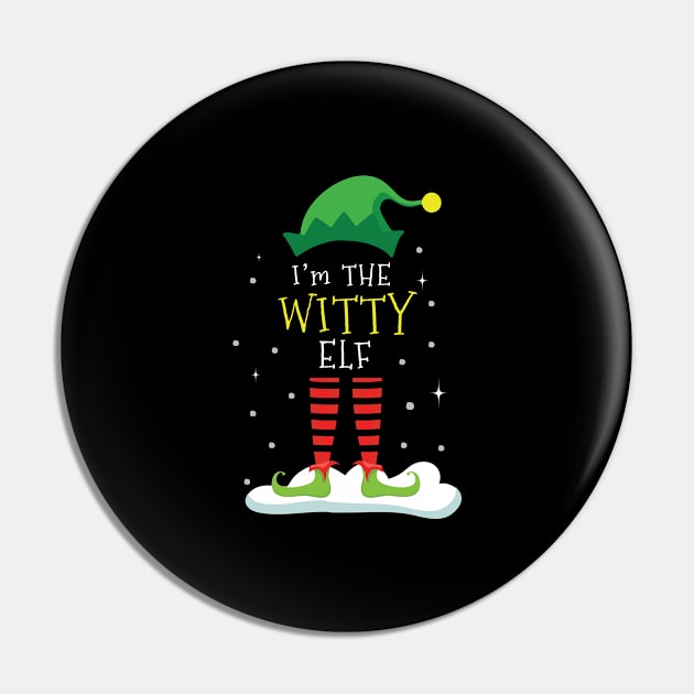 I'm The Witty Elf Matching Family Group Christmas Pin by For You