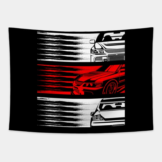 Mits Lancer Evolution Tapestry by aredie19
