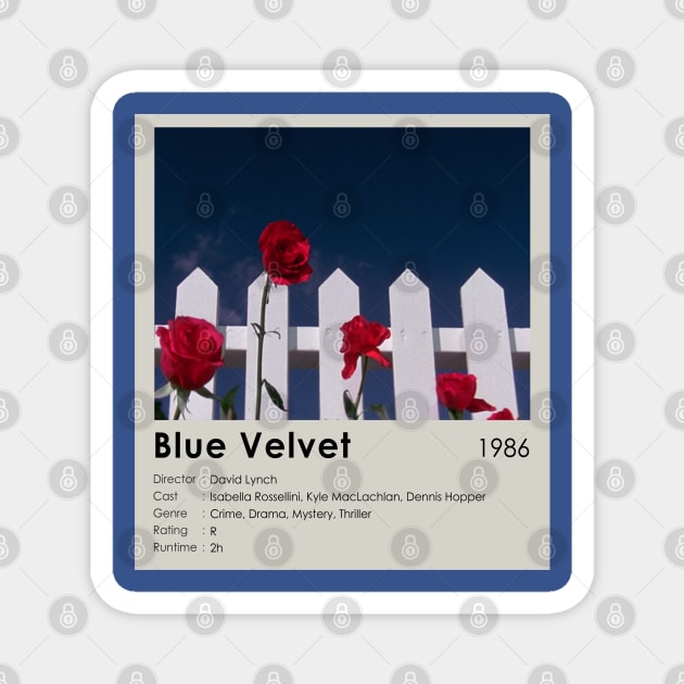 Blue Velvet Movie Best Scene Magnet by OlkiaArt