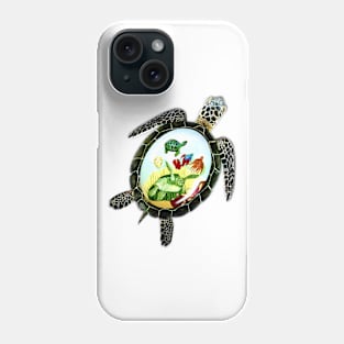 Marine Life Swimming Turtles Phone Case