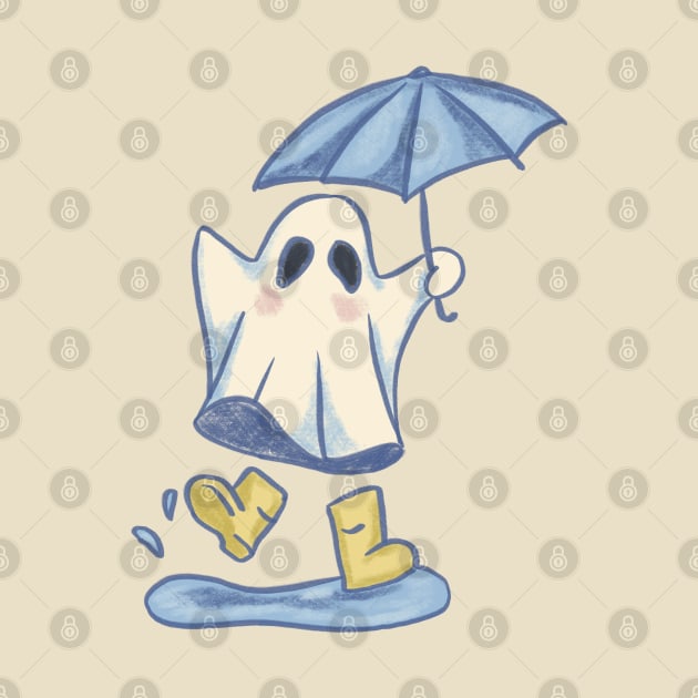 Ghostie in the Rain by danyellysdoodles