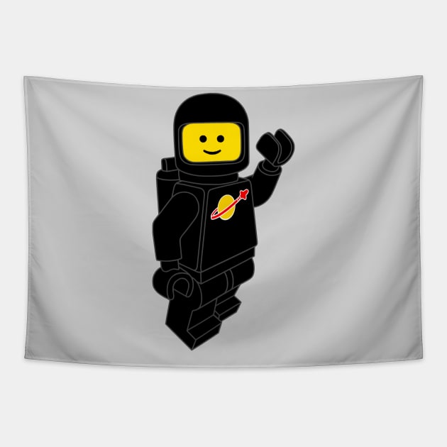 Spaceman! (Black) Tapestry by HenriDefense