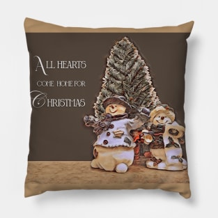 All Hearts Come Home for Christmas Pillow