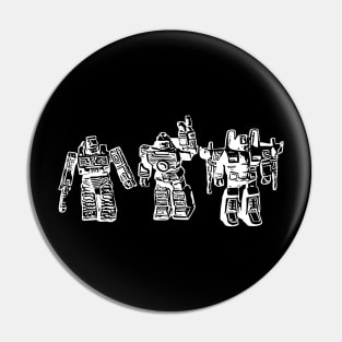 Vitage robot action figure Pin