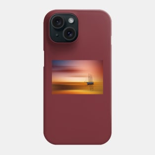 Tall Ship At Sunset Phone Case