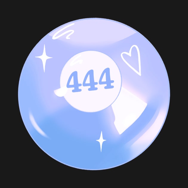 444 Angel Number Pool Ball by novembersgirl
