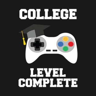 College Level Complete Video Game Gamer Men Graduation T-Shirt