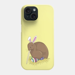 Kiwi Easter Bunny with Easter Egg Hunt Eggs Phone Case