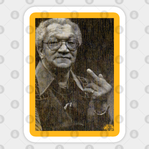Red Foxx Middle Finger - Sanford And Son - Sticker
