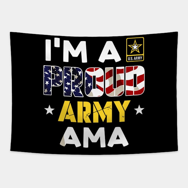 I'm a Proud Army AMA USA American Flag Family Solider Tapestry by rhazi mode plagget