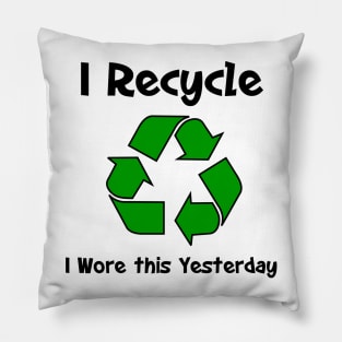 I Recycle Pillow