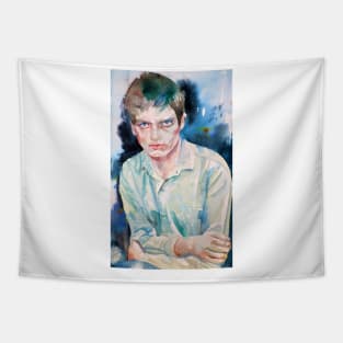 IAN CURTIS watercolor portrait .2 Tapestry