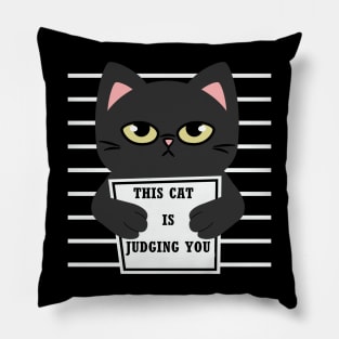 This cat is judging you Pillow