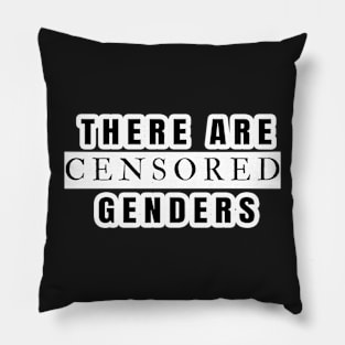 there are censored genders Pillow