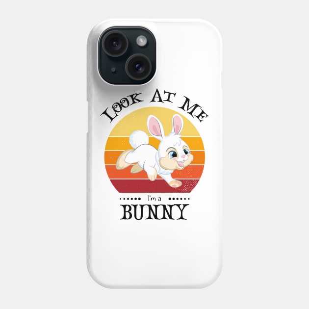 Funny Halloween Retro Vintage Bunny Phone Case by Art master