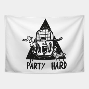 party hard head Tapestry