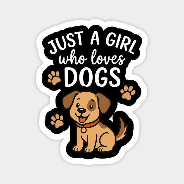 Just A Mom Who Loves Dogs Magnet by Nina's Store 1
