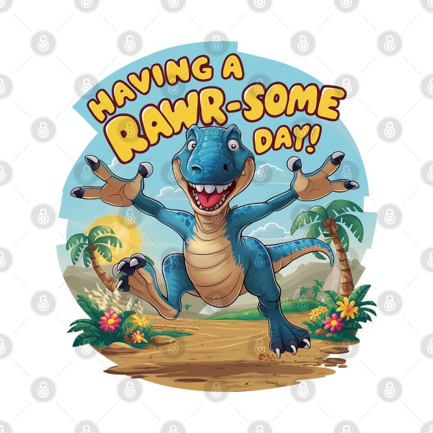 Dinosaur Delight - Embrace a RAWR-some Day! by WEARWORLD