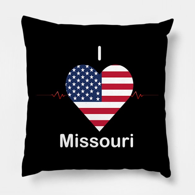 I love Missouri Pillow by FUNEMPIRE