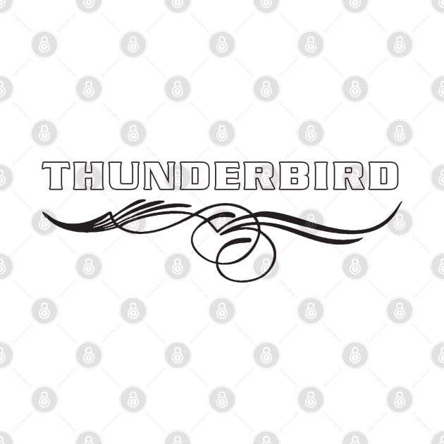 Thunderbird Emblem with Swoop Pinstripes by PauHanaDesign