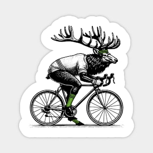 Cycling Elk Magnet