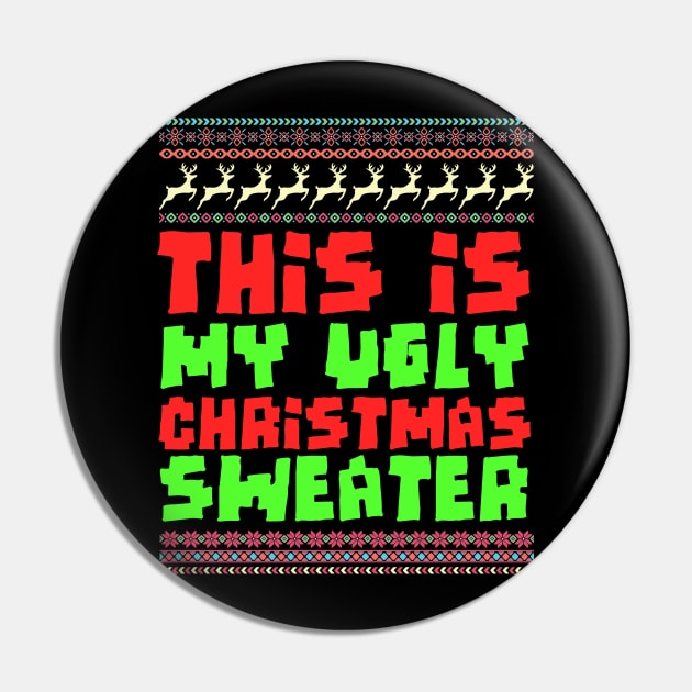 Funny Christmas Ugly Christmas Sweater Holiday Gifts Pin by thuden1738
