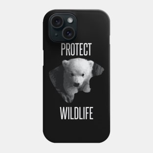 Protect wildlife - little polar bear design Phone Case