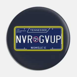 TN License Plate - NVR GVUP - Nashville SC Pin