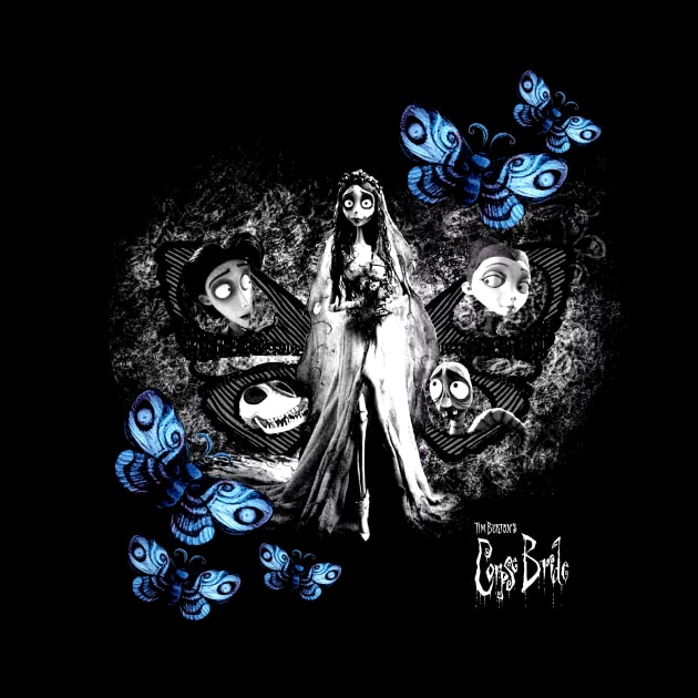 Tim Burton Corpse Bride Emily Butterflies by Leblancd Nashb