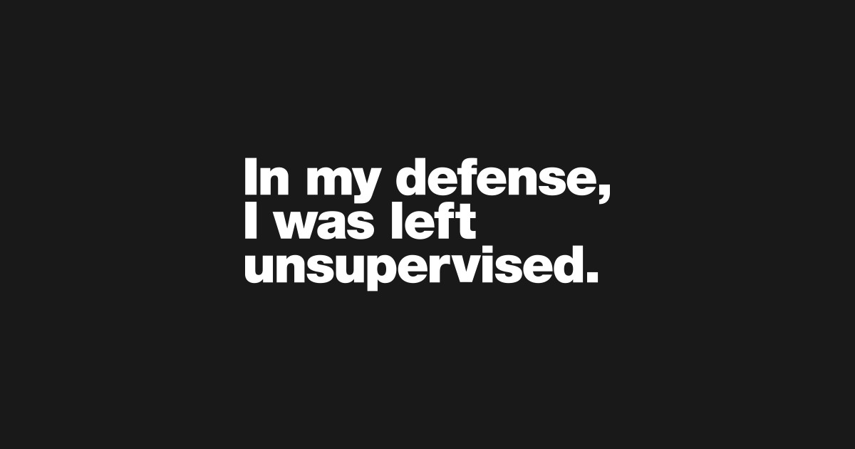 In my defense, I was left unsupervised. - I Was Left Unsupervised - T ...