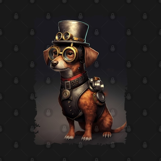 Steampunk Dog by Obotan Mmienu