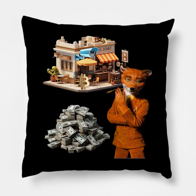 Mr. Fox Mr. Fox money Pillow by GAGO5