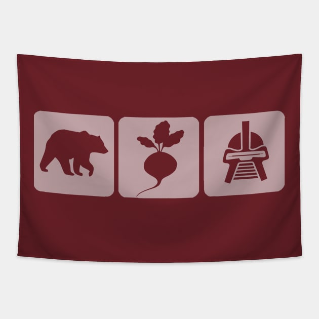 Dwight Schrute Bears Beets Battlestar Galactica Tapestry by Bigfinz