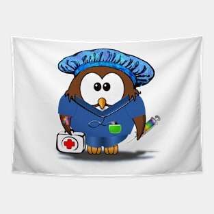 guy nurse owl Tapestry