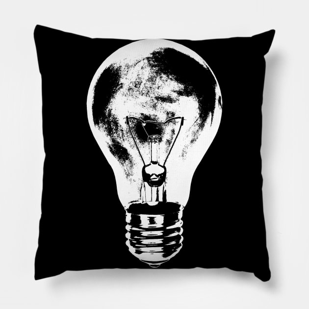 Lightbulb - Eureka! Pillow by TaimitiCreations 